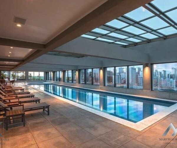 Piscina com raia o gourmet com piscina Apartamento de 1 quarto a venda no condomínio Tribeca Nova Lima