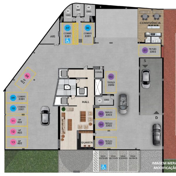 Quadra de Tênis Apartamento a venda no Edifício Residencial Miró Vale do Sereno