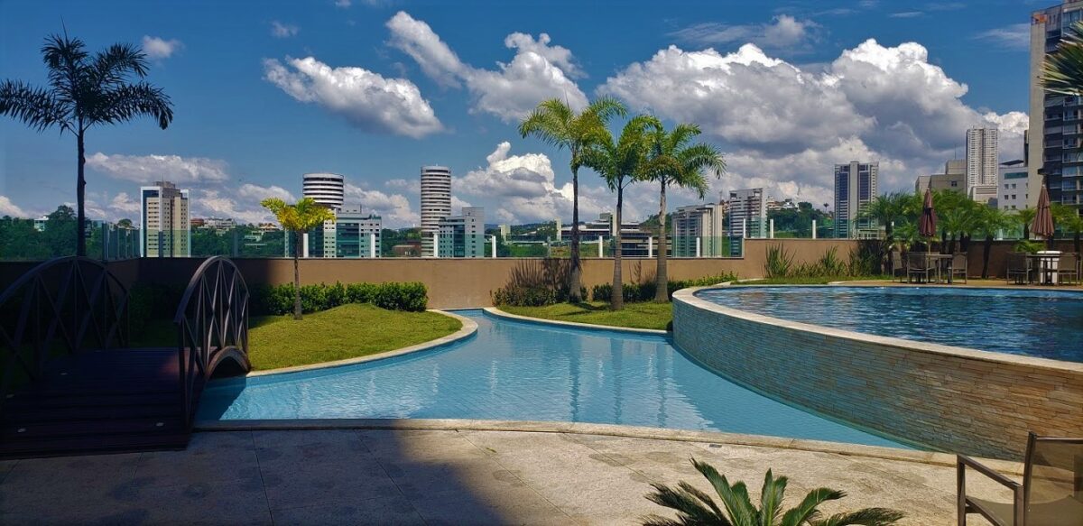 Piscina adulto e infantil Apartamento de 3 quartos, 3 vagas à venda por R$1.350.000,00 no Condomínio Four Seasons, Vila da Serra, Nova Lima