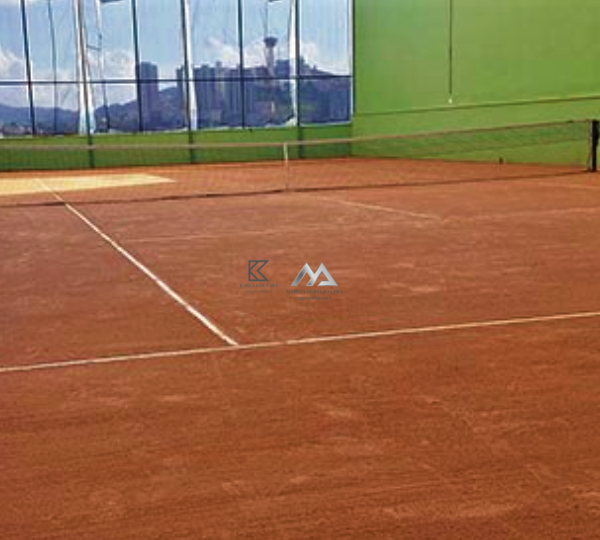 Quadra de tênis de saibro Apartamento 4 Quartos, com 2 vagas, à venda por R1.480.000,00 no Edifício Parc Belle Vue Vila da Serra Nova Lima