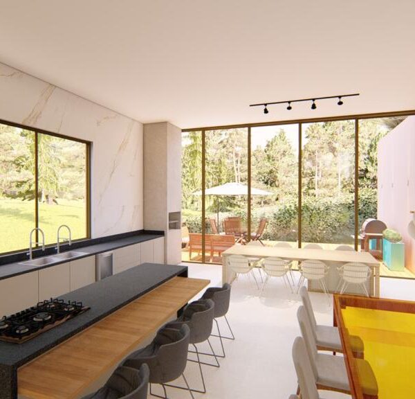 Cozinha Casa com 4 suítes, com 4 vagas à venda, por R$2.600.000,00 no Residencial Flores, Alphaville Lagoa dos Ingleses, Nova Lima - MG