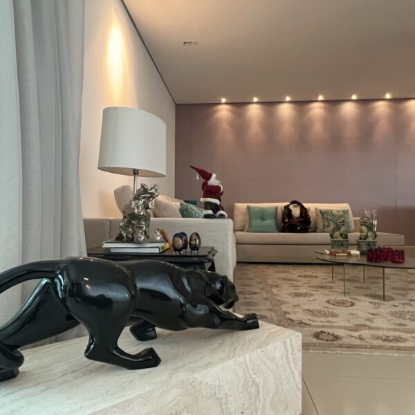 Sala de estar Apartamento semimobiliado, de 4 Quartos, com 4 vagas, para aluguel, por R$26.000,00 no Grand Líder Olympus Apolo, Vila da Serra, Nova Lima - MG