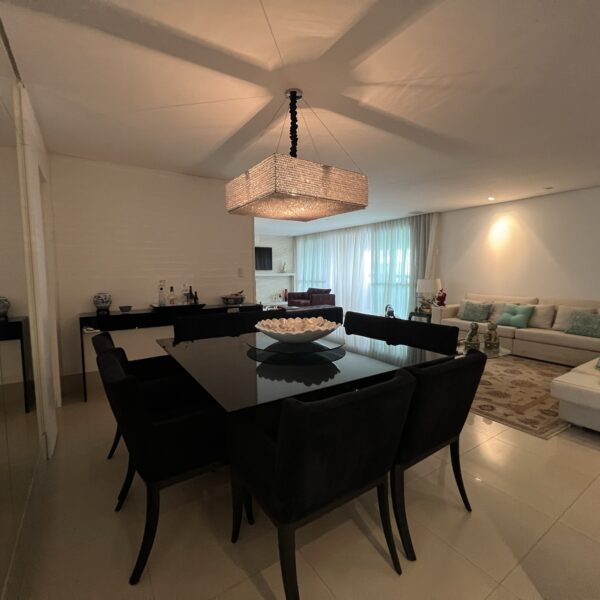 Sala de jantar Apartamento semimobiliado, de 4 Quartos, com 4 vagas, para aluguel, por R$26.000,00 no Grand Líder Olympus Apolo, Vila da Serra, Nova Lima - MG