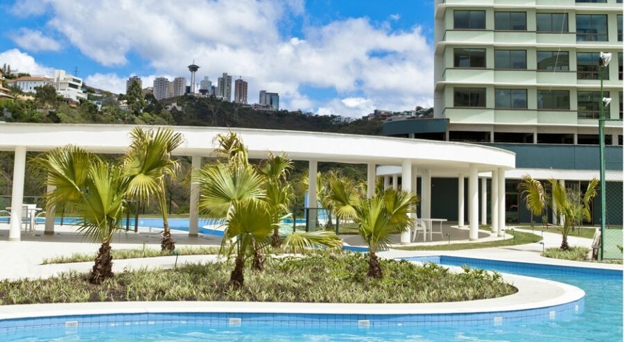 Piscina descoberta Apartamento de 3 quartos com 2 vagas à venda por R$1.450.000,00 no Vila Grimm, Vale dos Cristais, Nova Lima - MG