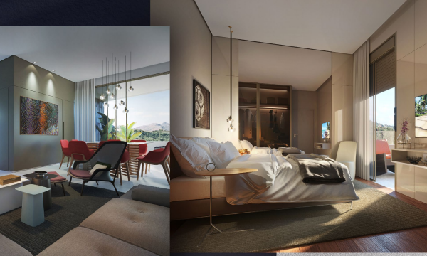 Sala -Suíte Apartamento de 03 Quartos, com 115m², à venda por R$1.980.000,00 no Luar Residencial Vale do Sereno