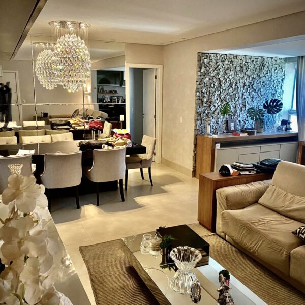 Sala de estar Apartamento de 3 quartos, 2 vagas, à venda por R$1.600.000,00 no Condomínio Four Seasons, Vila da Serra