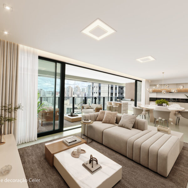 Sala decorada Apartamento 4 Quartos à venda por R$3.950.000,00 no Duo Vila da Serra