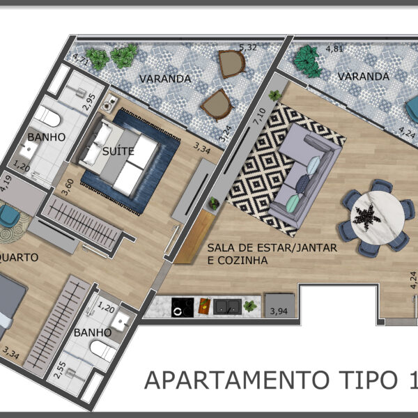 Apartamento de 02 Quartos, à venda no Serenidad Residence Vale do Sereno (1)