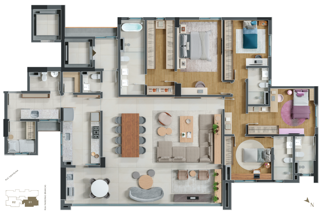 Reserva Green_Plantas_Planta Tipo 2 - 212m2 Reserva Green