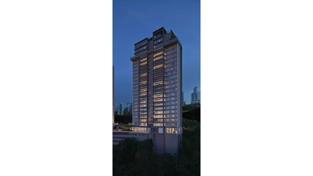 Fachada Torre A1 no Condomínio Aura