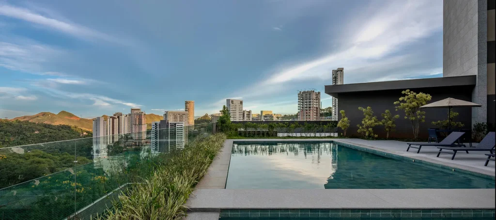 Piscina Terraço Panorâmica no Condomínio Dom Henrique
