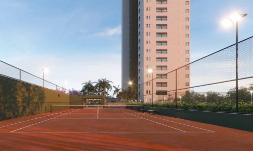 Quadra de tenis de saibro Citta Sereno Vale do Sereno