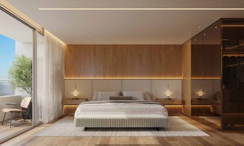 Suite master com closet e varanda Citta Sereno Vale do Sereno