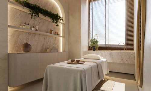 Sala de massagem spa Citta Sereno Vale do Sereno Nova Lima