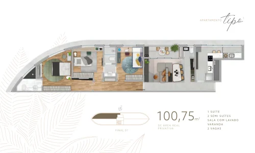 Apto tipo 1 Primavera Home Vale do Sereno