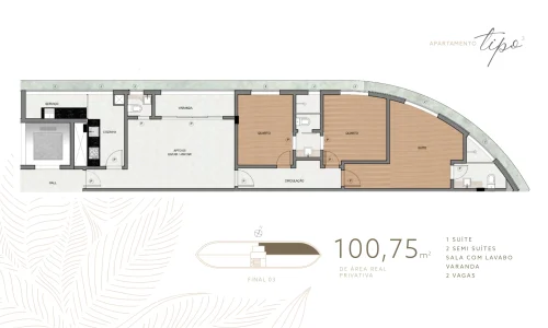 Apto tipo 3 Primavera Home Vale do Sereno