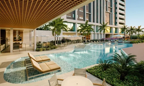 Area Lazer Piscina Descoberta Do High Gardens