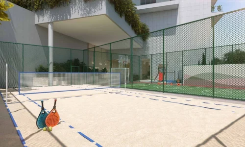 Beach Tennis Green Arch
