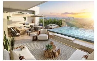 Espaço gourmet do Terraço da Cobertura linear com 4 quartos de 456m² à venda no Place Vendôme