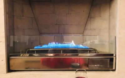 Lareira de mármore travertino Apartamento semimobiliado, de 4 Quartos, com 4 vagas, para aluguel, por R$26.000,00 no Grand Líder Olympus Apolo, Vila da Serra, Nova Lima - MG