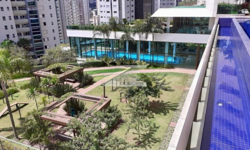 Parte da área de lazer Condomínio Alameda Vila da Serra Nova Lima