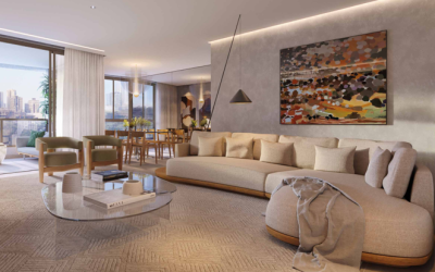 Perspectiva da Sala do Apartamento com 4 quartos à venda no Botânico