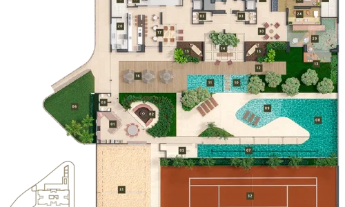 Plantas Planta Pilotis Reserva Green