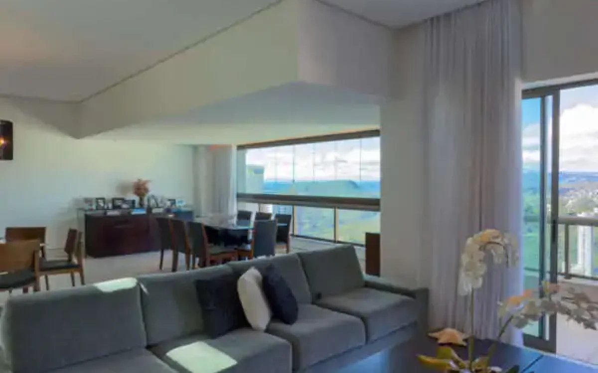 Sala ampla Cobertura à venda no Vila da Serra Nova Lima Edifício Mirante da Serra