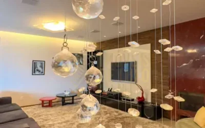 Sala de TV Iluminada Apartamento de 04 quartos à venda no Le Grand Atlas Vila da Serra