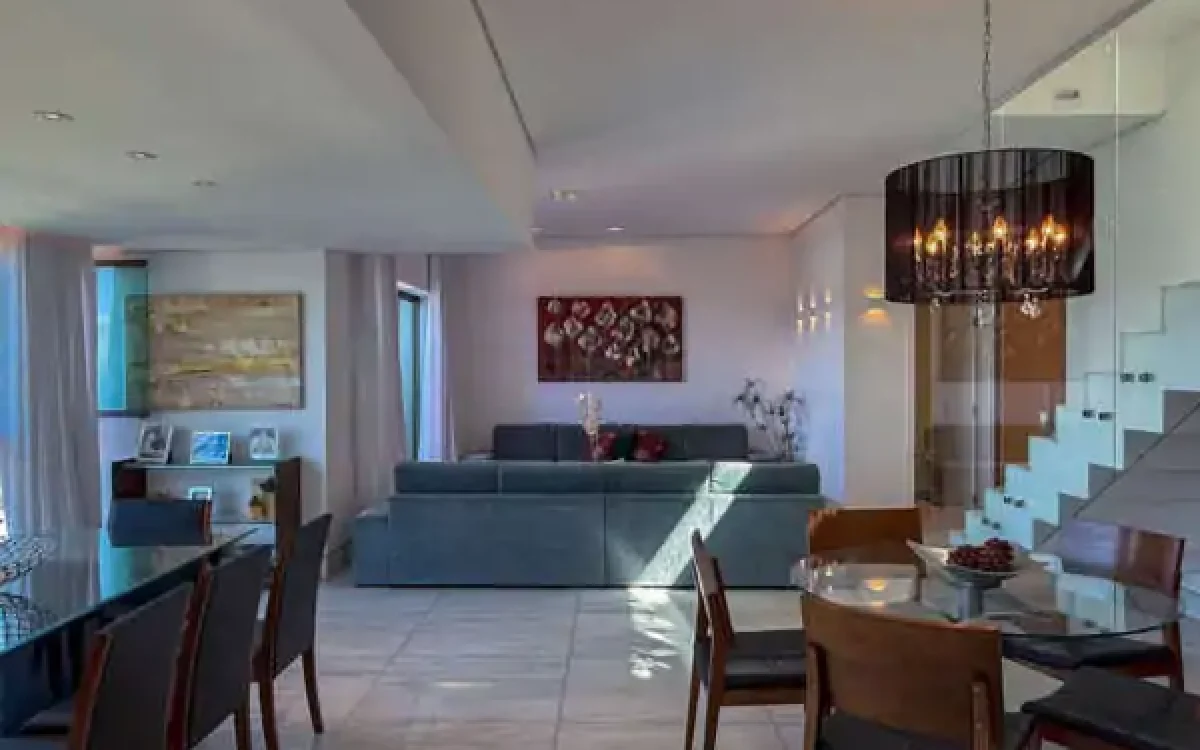 Sala em mármore Cobertura à venda no Vila da Serra Nova Lima Edifício Mirante da Serra