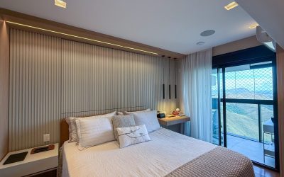 Suíte master com varanda Apartamento de 4 suítes à venda no Vila da Serra Condomínio Absoluto
