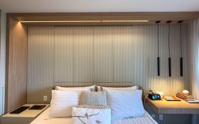 Suíte master decorada Apartamento de 4 suítes à venda no Vila da Serra Condomínio Absoluto