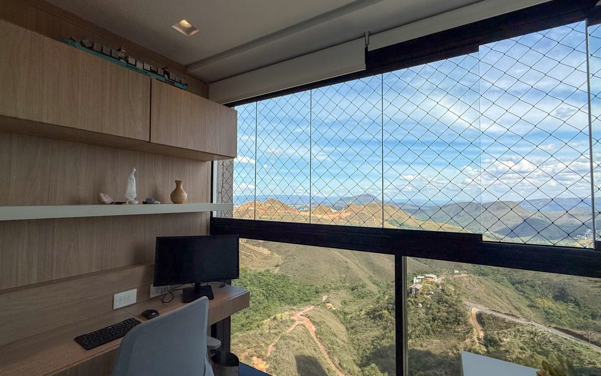 Varanda da Suíte Master Apartamento de 4 suítes à venda no Vila da Serra Condomínio Absoluto