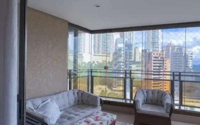 Varanda integrada Apartamento de 04 quartos à venda no Le Grand Atlas Vila da Serra