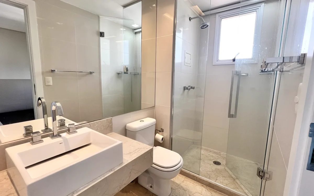 Banheiro Suíte Apartamento Cinecittà Vila da Serra