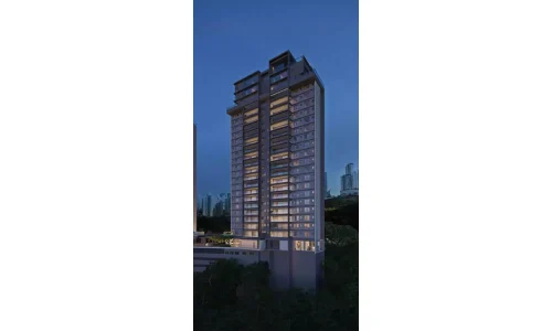 Fachada Torre A1 no Condomínio Aura