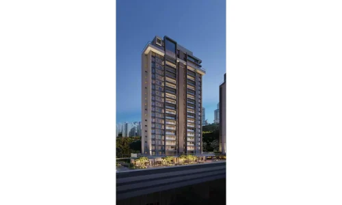 Fachada Torre A2 no Condomínio Aura