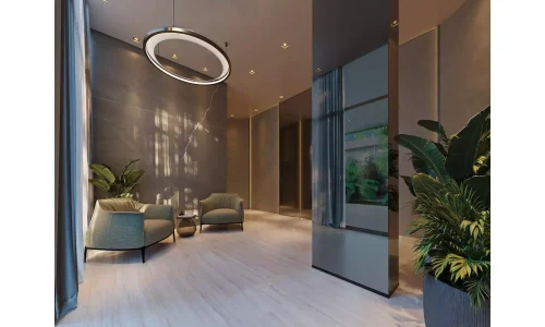 Hall Torre A2 no Condomínio Aura