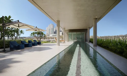 Piscina Coberta Sauna no Condomínio Torre Catharina