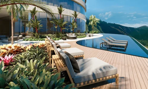 Piscina Descoberta no Condomínio Quatro Ventos