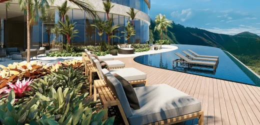 Piscina Descoberta no Condomínio Quatro Ventos