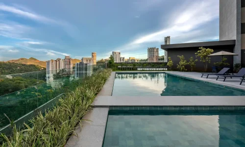 Piscina Terraço Vista Cidade no Condomínio Dom Henrique