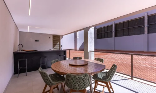 Varanda Gourmet Quadra no Condomínio Brisa